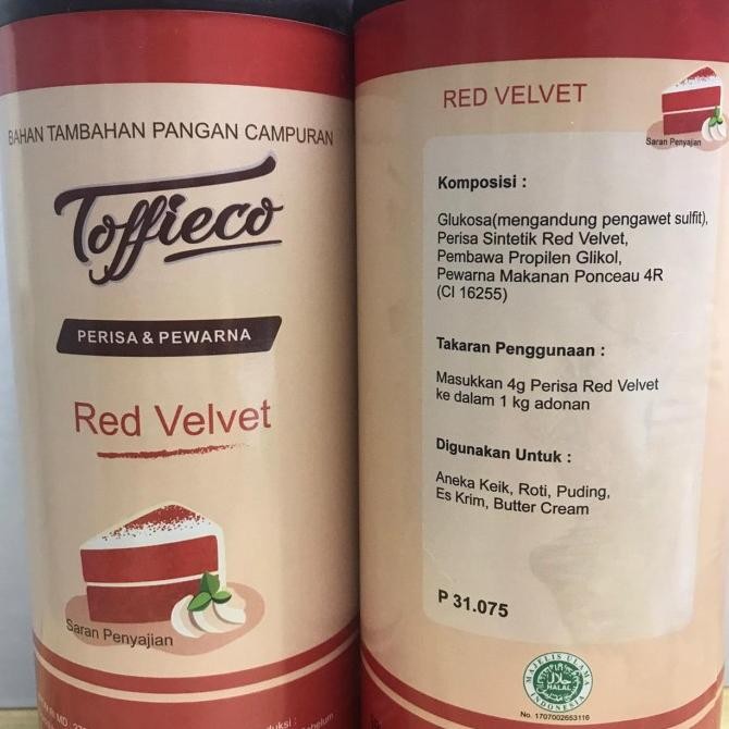 

Toffieco Red Velvet 1 kg Perisa & Pewarna Makanan Kue Cake KGS