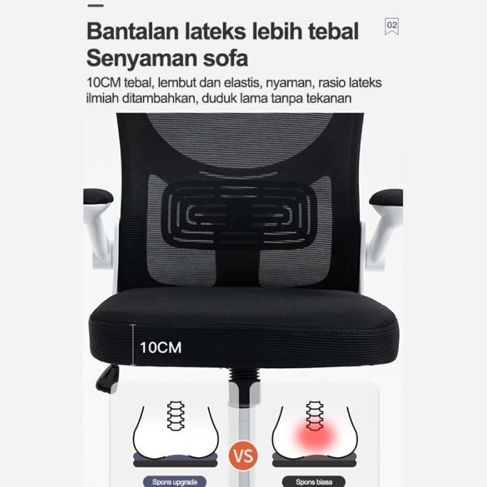 Kursi Kantor Minimalis Korean Style / Kursi Kerja / Kursi Belajar / Kursi Minimalis / Kursi Santai E