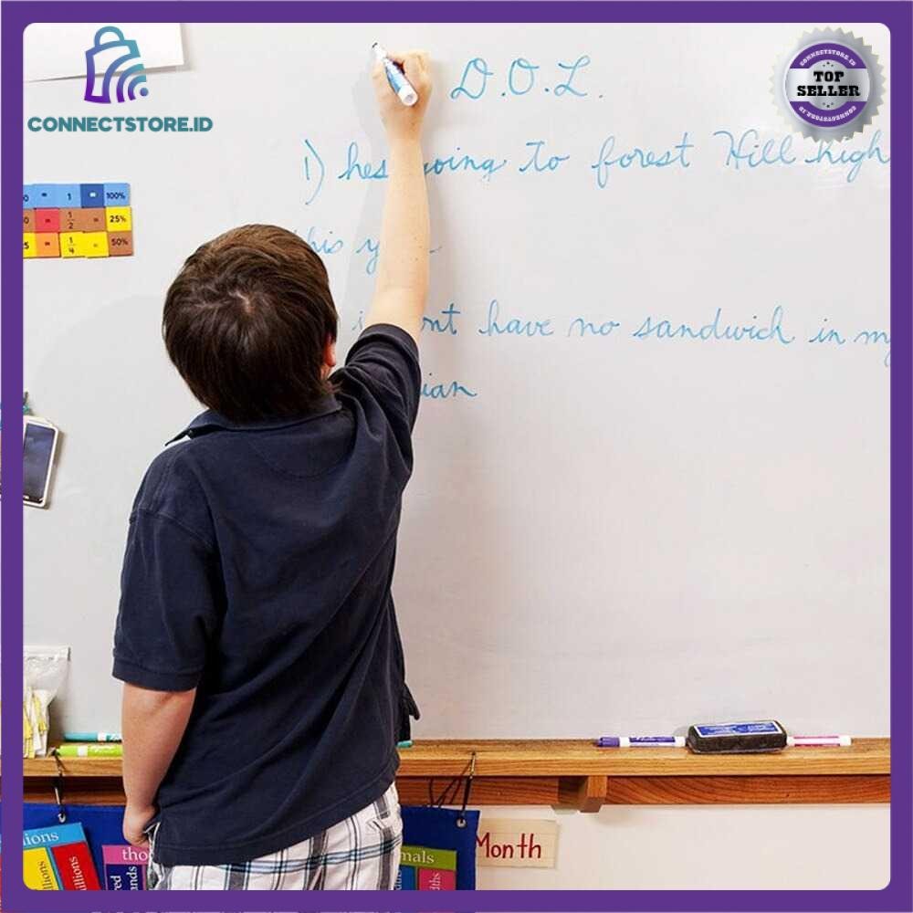 

Stiker Dinding Papan Tulis Putihboard Flexible 200X45 Cm - Putih
