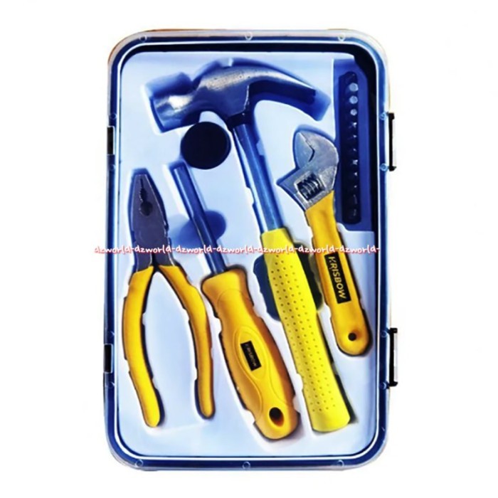 

Krisbow Daily Toolkit 15Pcs LRTKD15 Obeng Tang Palu 1Set
