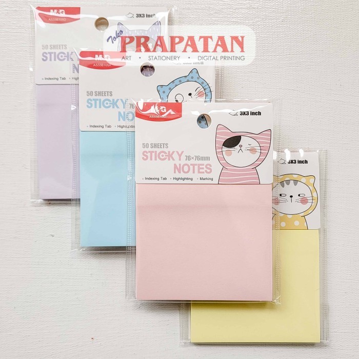 

M&G So Many Cats Sticky Note Ys-484 Notes Memo Tempel #Original