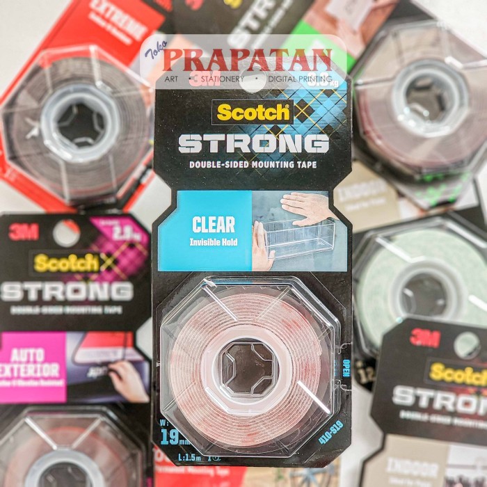 

Scotch Strong Double Sided Mounting Tape Perekat Dua Sisi Selotip #Original