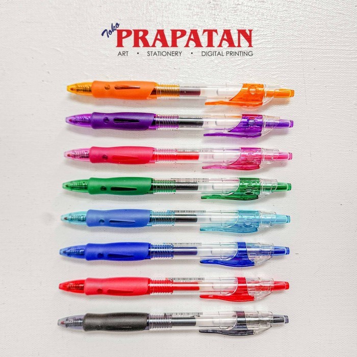 

M&G Retractable Gel Pen Comfort Rubber Grip Pulpen Pena #Original
