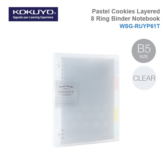 

Kokuyo Wsg-Ruyp61 Pastel Cookies, 8 Ring Binder Notebook B5 (Max 100) #Original