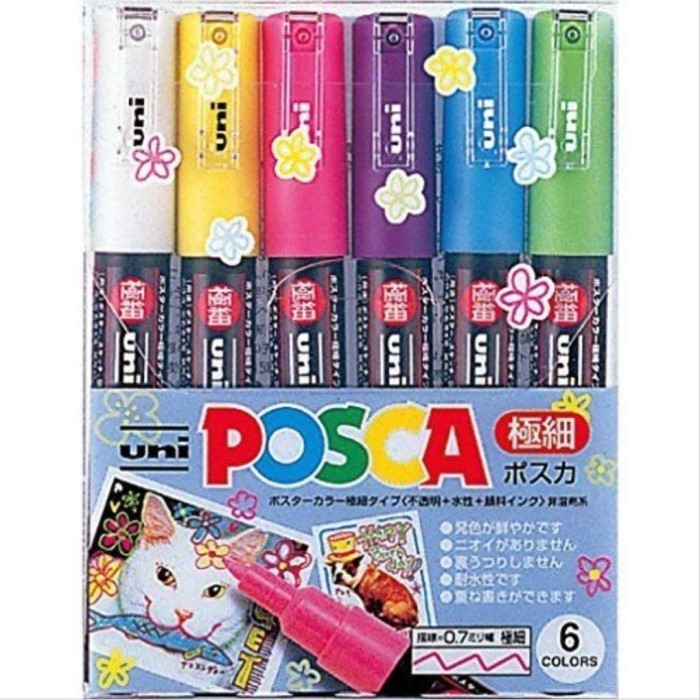 

Posca Fun Set Pc-1M-6C 6 Color 0.7Mm #Original