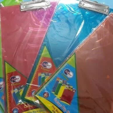 

Clipboard Clip Board Plastik Plastic Mika Microtop Folio F4 #Original