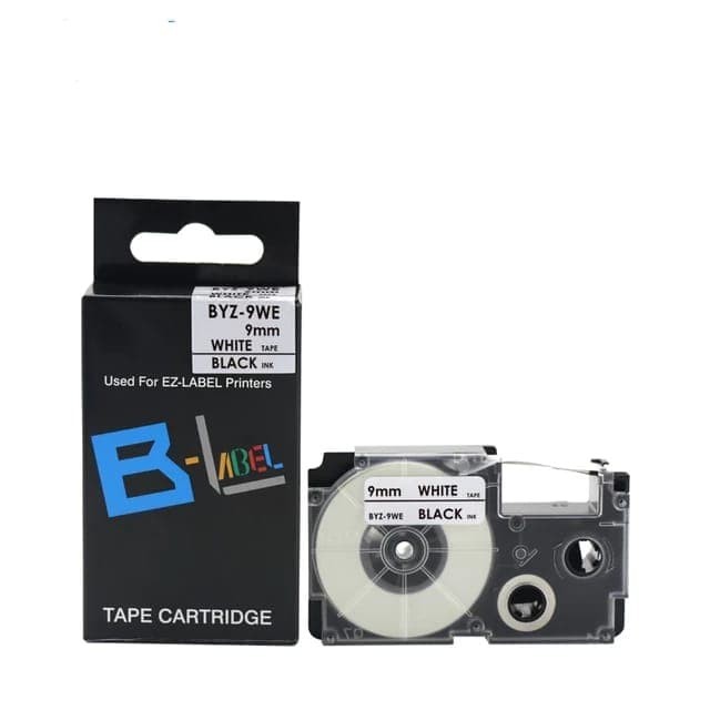 

Ez Label Tape Printer Black On White 9 Mm Casio Compatible #Original