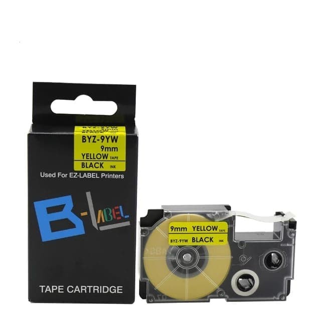 

Ez Label Tape Printer Black On Yellow 9 Mm Casio Compatible. #Original
