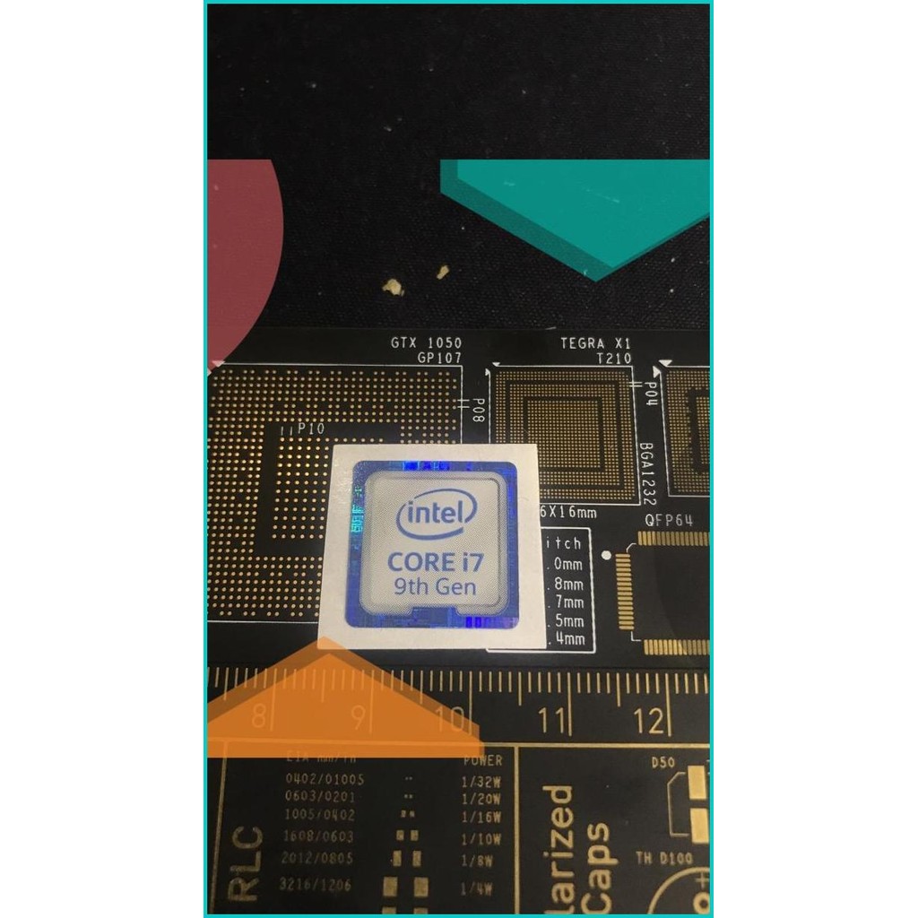Sticker stiker intel Core i7 9th gen ori 11OKTZ4 parts