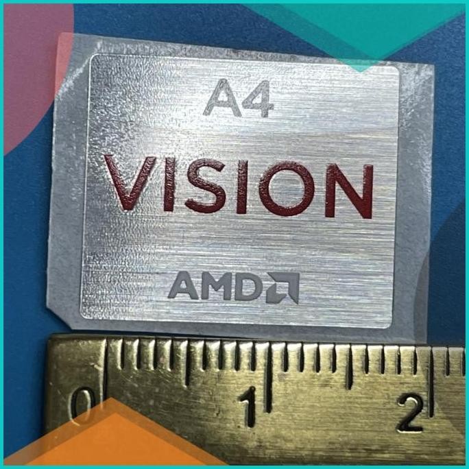 

Sticker stiker logo Amd A4 Vision ori 11OKTZ4 tools n parts