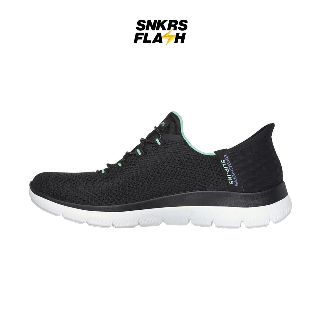 SKECHERS Sport Summits Black Torquoise Sepatu Training Wanita - 150123BKTQ - Size 36