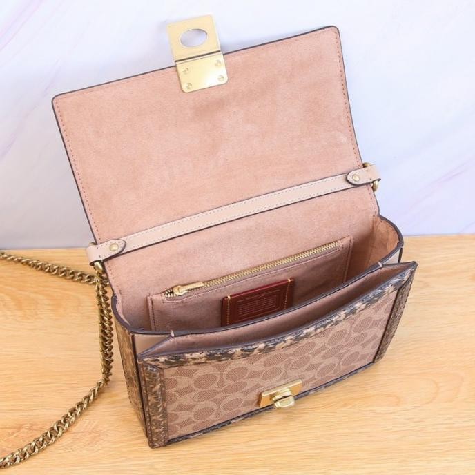 Coach Slingbag Latest Hutton Classic Old Flower Snake Skin Hatton