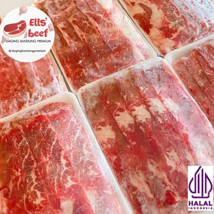 

US BEEF SLICE NO TRIM / DAGING YOSHI 1KG ORIGINAL DAN TERPERCAYA