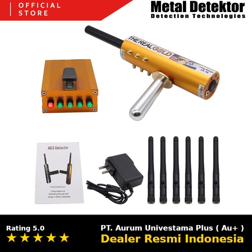 Metal Detektor GOLD AKS LR-TR Metal Detector AKS Gold LR TR Alat Pencari AKS Pendeteksi Emas & Harta