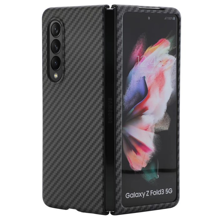 CASE SAMSUNG GALAXY Z FOLD3 5G FOLD 3 KEVLAR CARBON ORIGINAL