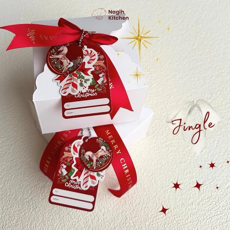 

JINGLE by NAGIH KITCHEN (hampers natal christmas hampers premium hampers parcel natal parsel natal hadiah natal gift box natal christmas gift) kue kering natal lebaran imlek nastar wisman choco mede almond cookies kastangel choco peanut thumbprint