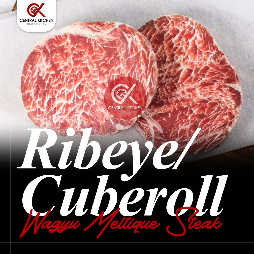 

Daging Sapi Wagyu Ribeye Cuberoll Meltik Meltique Beef Steak 100gr