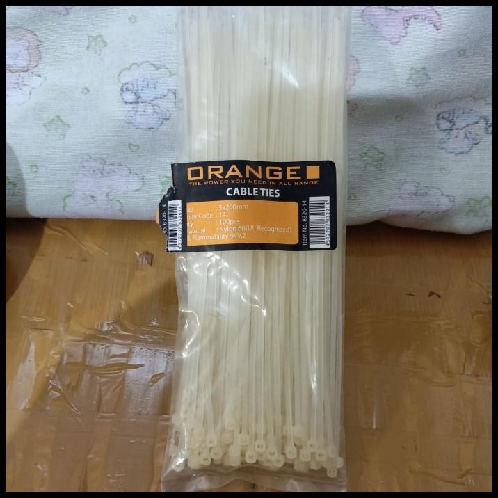 

GRATIS ONGKIR TALI TIS/KABEL TIS/CABLE TIS PUTIH 20CM (3 X 200MM) ISI 100 PCS !!