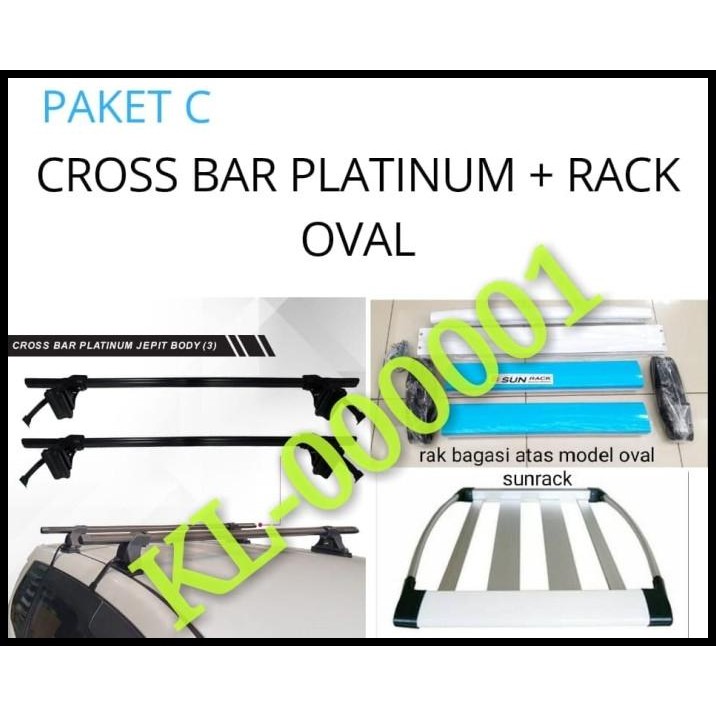 TERMURAH PAKET ROOF RACK/RAK BAGASI ATAS MOBIL+KAKI RAK PLATINUM AGYA AYLA 