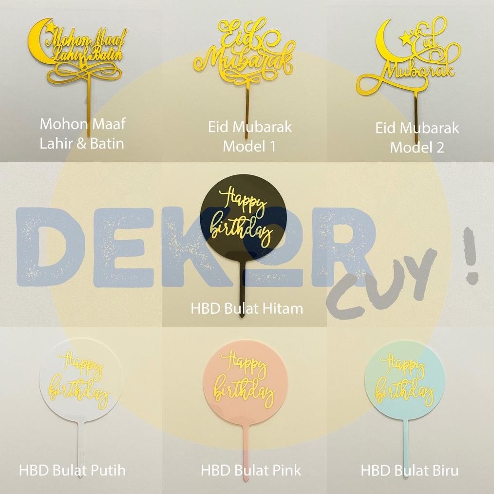 PENAWARAN TERBATAS CAKE TOPPER Barakallah Fii Umrik cake topper happy birthday karakter custom palsu