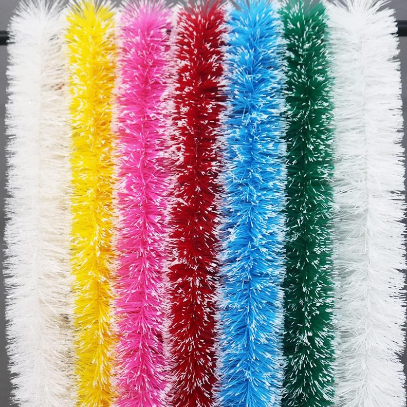 Promo Natal 1Pc +-2Meter Tinsel Slinger Salju Bulat Lonceng Malaikat Peri Gaba Gaba Rumbai Kasar Hia