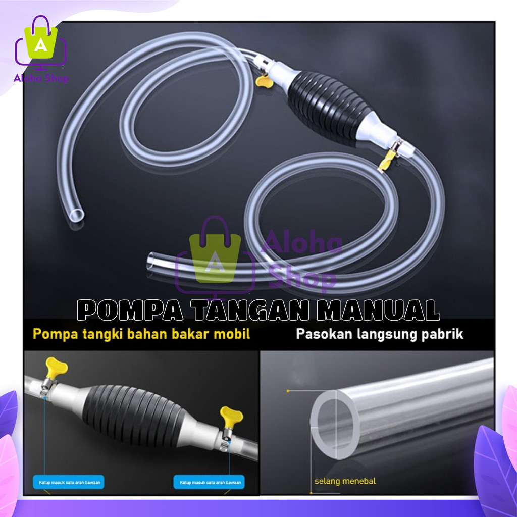 AS Alat Pompa Bensin Manual Pump Tangan Penyedot Minyak Air Bensin Aquarium