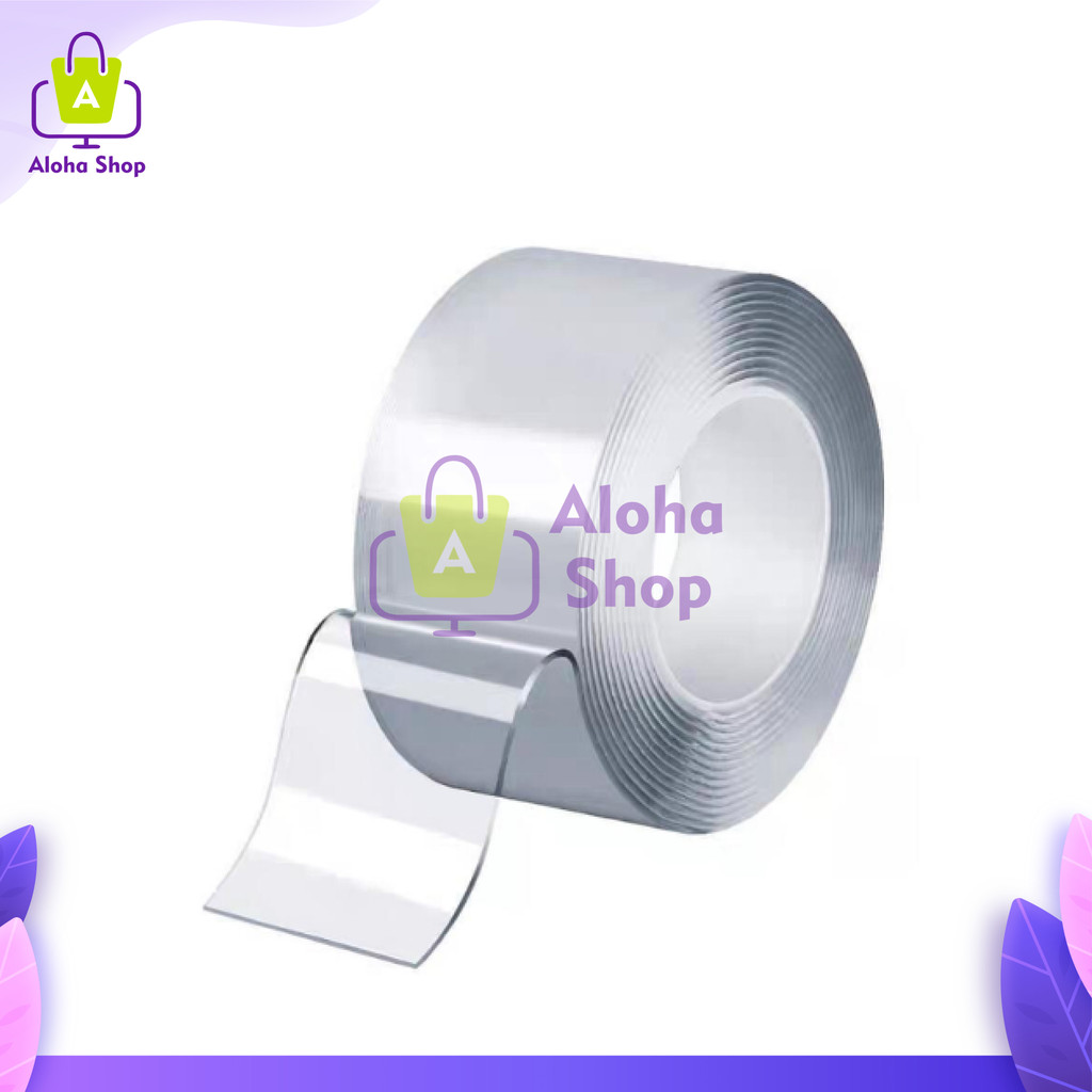 

AS Double Tape Nano isolasi Bening 1 Meter Roll Selotip