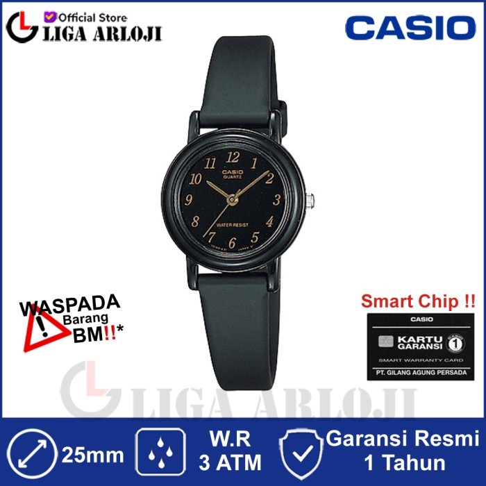 Casio Lq-139Amv-1Ldf Jam Tangan Wanita Analog Rubber Lq139 Lq-139Amv-1