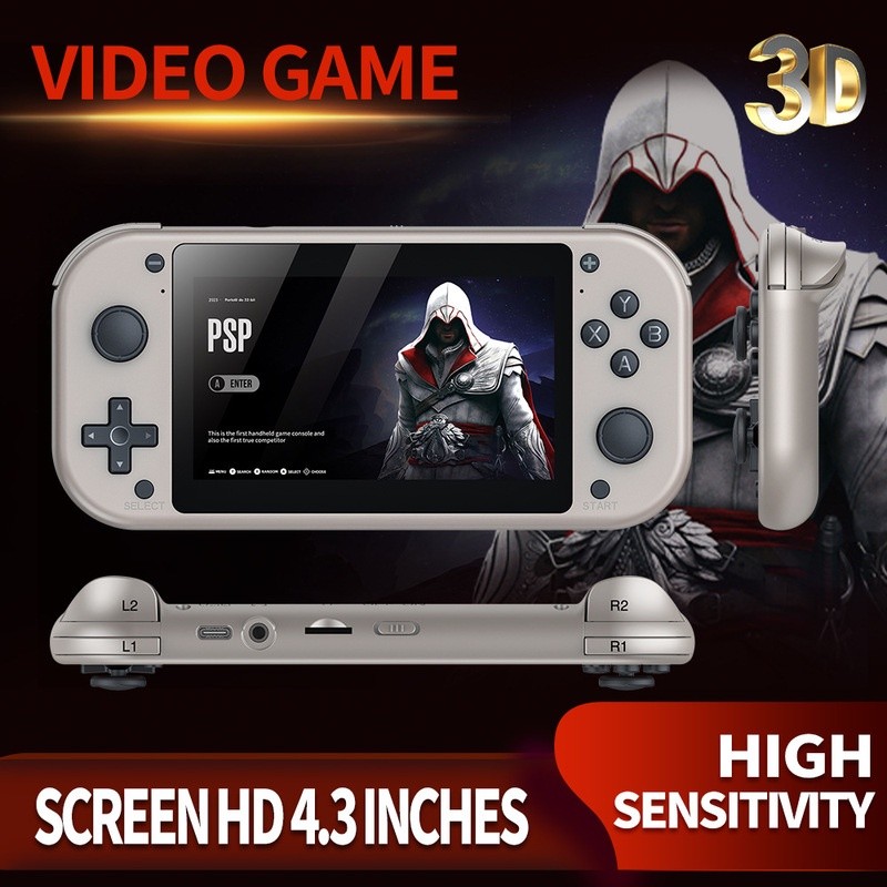 New M17 Handheld Game Console Lcd Display 4,3 Inches Quad-Core Cortex-A7 Upto 1.2ghz Up To 25 Macam 