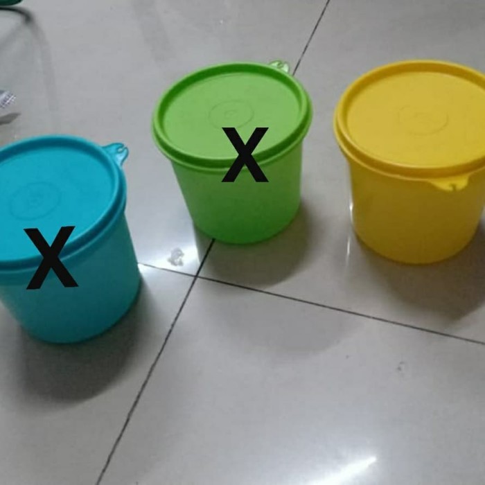 PROMO Tupperware toples wadah makanan 650ml sisa kuning