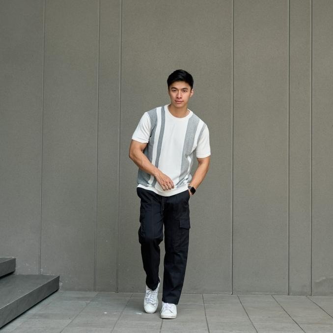 Murah Kale Henry - Sweater Rajut - Sweater Rajut Pria Lengan Pendek