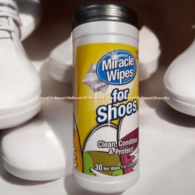 

Miracle Wipes For Shoes Clean Condition Tissue Basah Untuk Sepatu 30pc