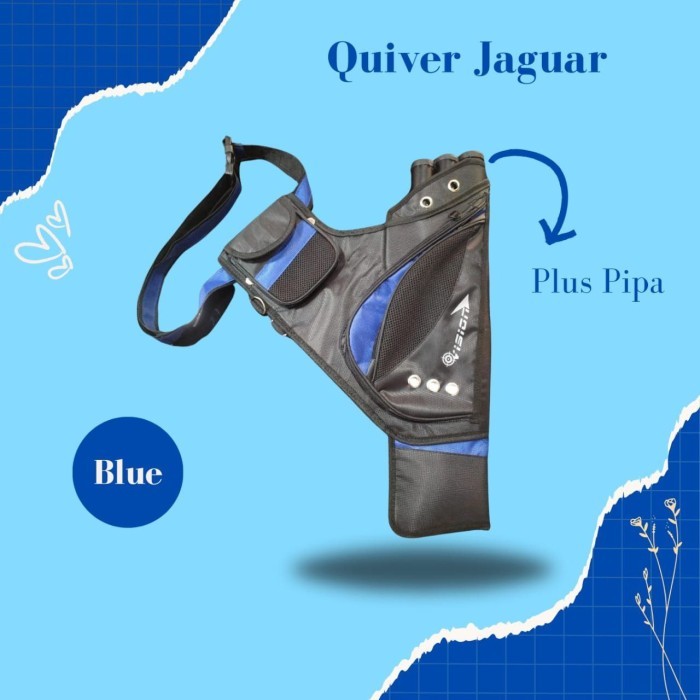 Dijuall TAS QUIVER ARROW JAGUAR Tempat Anak Panah Panahan Copy Quiver Easton