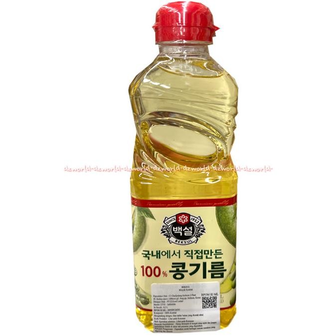 

Baeksul 500ml Soy Oil Minyak Kedelai Made in Korea Beskul Soys Oils