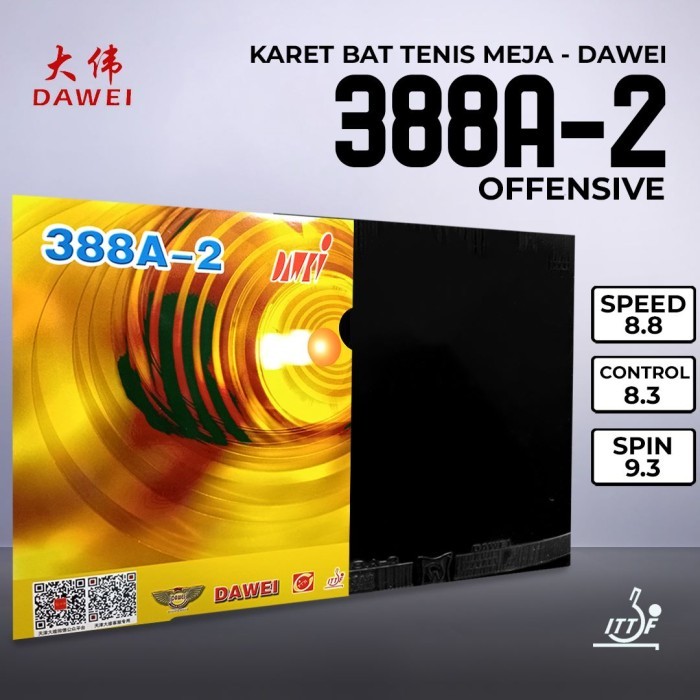 Karet Bat Pingpong Dawei 388A-2