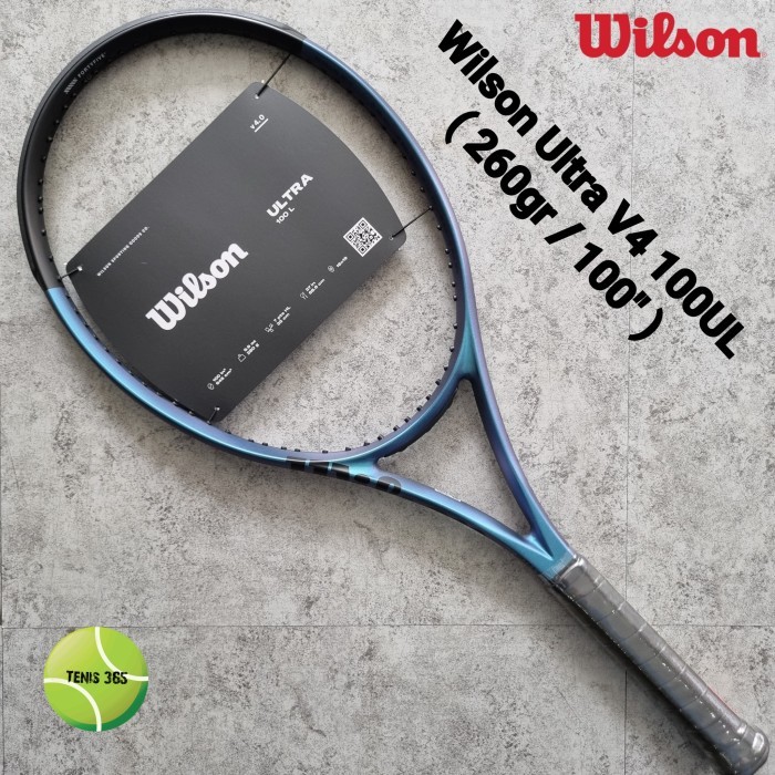 Raket Tenis Wilson Ultra 100UL V4 ( 260 gr / 100" ) Tennis V4.0 260G