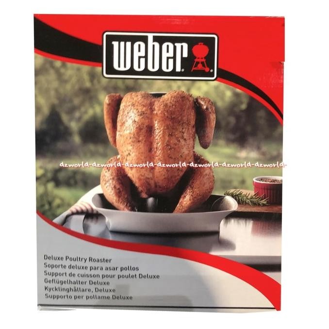 

Weber Deluxe Poultry Roaster Tempat Wadah Pemanggang Ayam Bebek