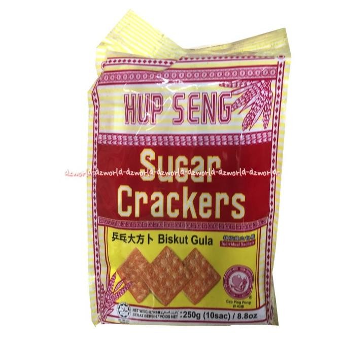 

Hup Seng Sugar Crackers Biskuit Gula 250gr Cemilan Snack Biskuit