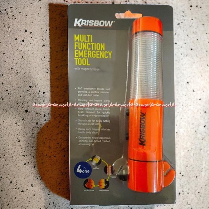 

Krisbow Multi Function 4in1 Emergency Tool Senter Lampu Emergency