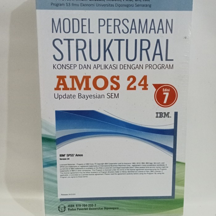 TERBARU - ORI MODEL PERSAMAAN STRUKTURAL KONSEP DAN APLIKASI DENGAN PROGRAM AMOS 24 UPDATE BAYESIAN