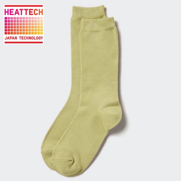 UNIQLO Women Heattech Socks Kaos Kaki Winter Wanita Green