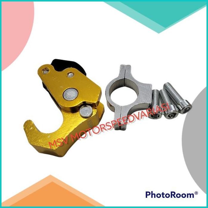 Gantungan Barang Motor Jepit Di stang Universal Pcx,Adv,Vixion Moge 11