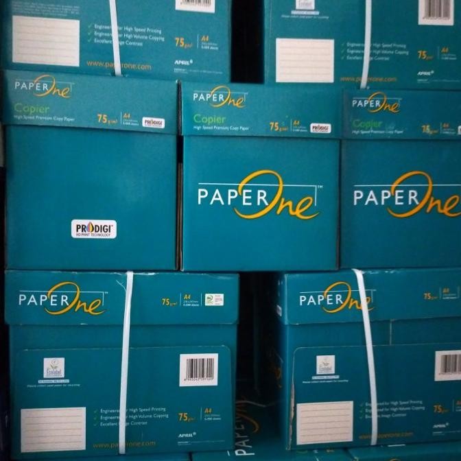 kertas hvs a4 75gr paperone 1 dus