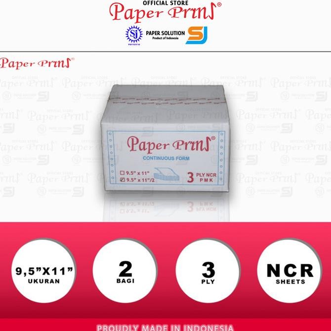 

Paperpryns Kertas Continuous Form 3PLY NCR PRS 9,5" x 11"/2 (Bagi 2)