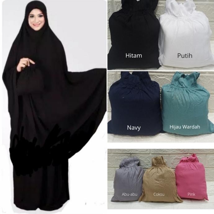 MUKENA RAYON SUPER PREMIUM POLOS JUMBO ADEM CANTIK BAGUS
