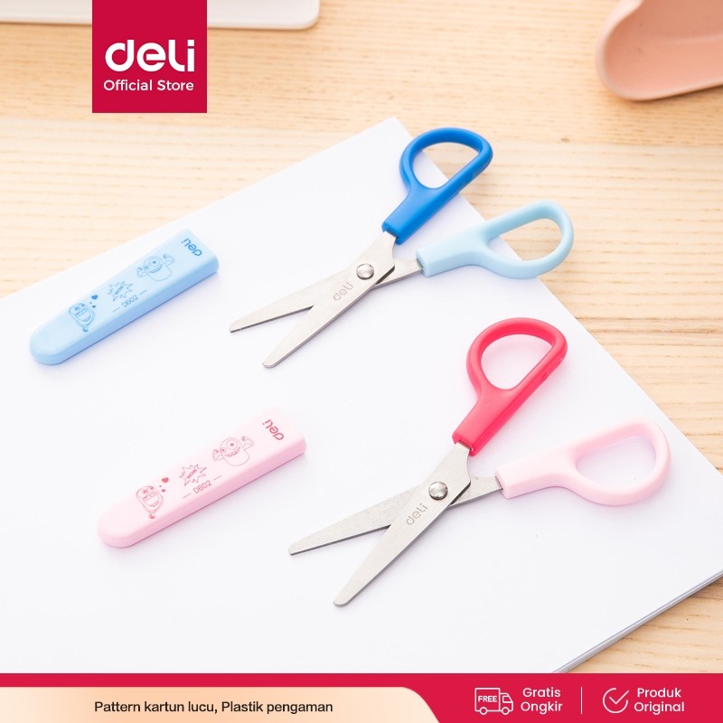 

Deli School Scissor / Gunting Kertas Anak Lucu Aman ED60200