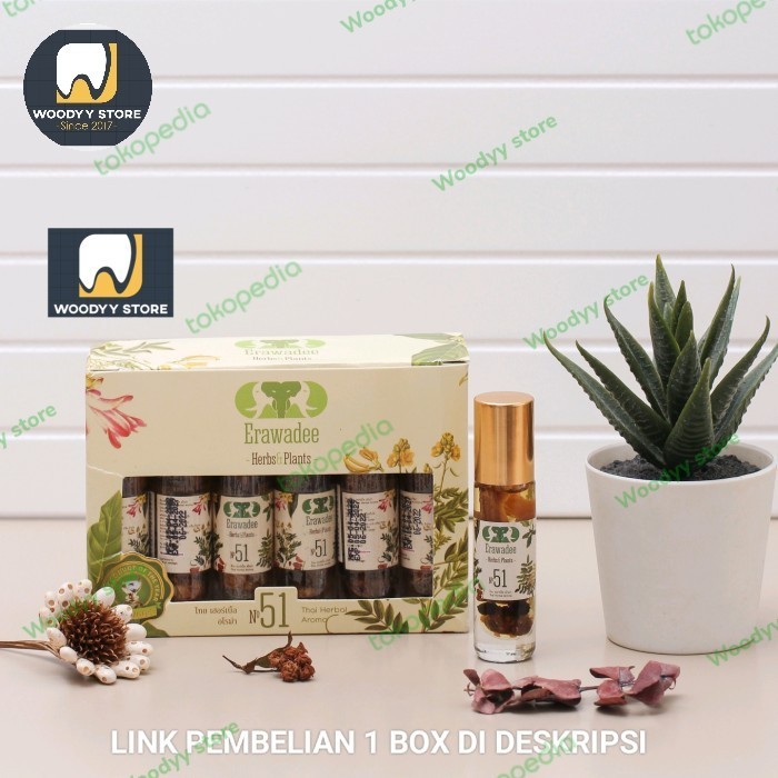 Minyak Erawadee 51 Roll On Herbal Original Thailand