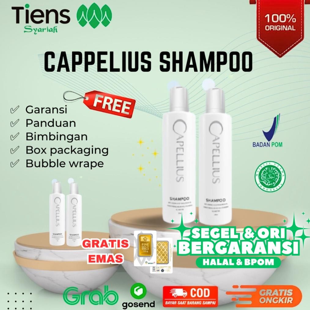 TIENS SHAMPO CAPPELIUS SAMPO SHAMPOO UNTUK PEMANJANG RAMBUT RONTOK RUSAK PARAH PENGHILANG ANTI KETOM