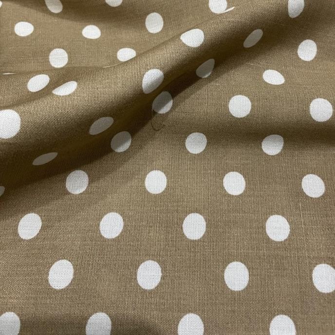 1/2 METER KAIN KATUN RAYON MOTIF POLKADOT BESAR #GRADEA