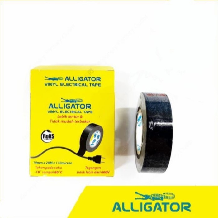 

YQ327 Electrical Tape Black Alligator / Solatip Listrik / Isolasi Listrik BIG SALE